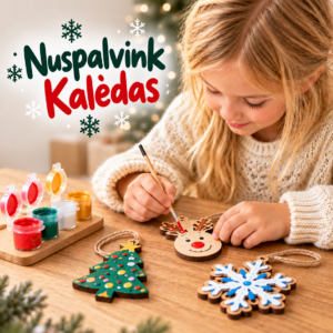 „Nuspalvink Kalėdas“ puikiai tinka ne tik individualiai dovanai, bet ir darželiams, mokykloms, bendruomenėms, ugdymo įstaigoms, kalėdiniams renginiams bei kūrybinėms edukacijoms. Tai nedidelė, praktiška ir įtraukianti kalėdinė dovana, kurios rezultatas – paties vaiko sukurtas eglutės žaisliukas.