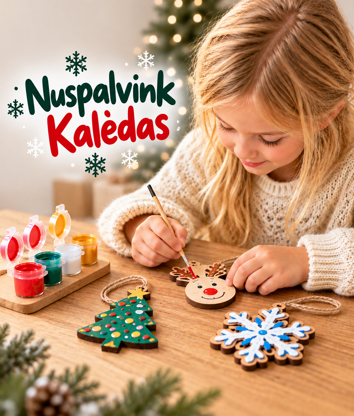 „Nuspalvink Kalėdas“ puikiai tinka ne tik individualiai dovanai, bet ir darželiams, mokykloms, bendruomenėms, ugdymo įstaigoms, kalėdiniams renginiams bei kūrybinėms edukacijoms. Tai nedidelė, praktiška ir įtraukianti kalėdinė dovana, kurios rezultatas – paties vaiko sukurtas eglutės žaisliukas.